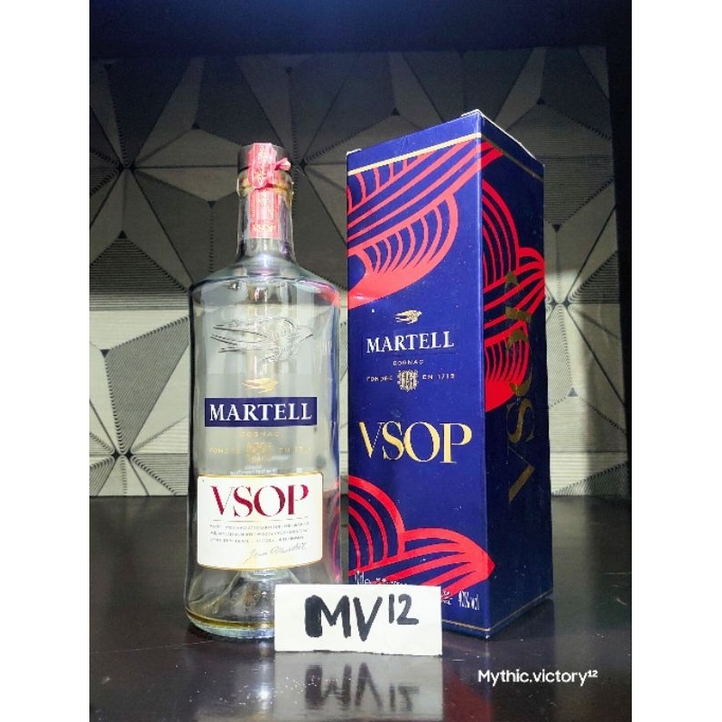 Botol bekas miras Martell Red Barrel 700 ml + Box