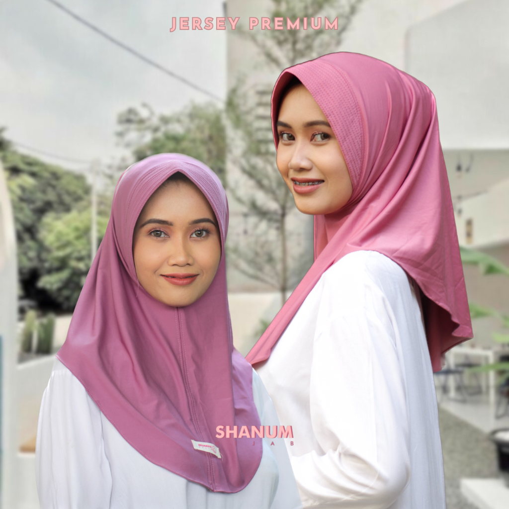 𝗦𝗛𝗔𝗡𝗨𝗠 - HIJAB INSTAN BERGO PED JERSEY - MALIKA