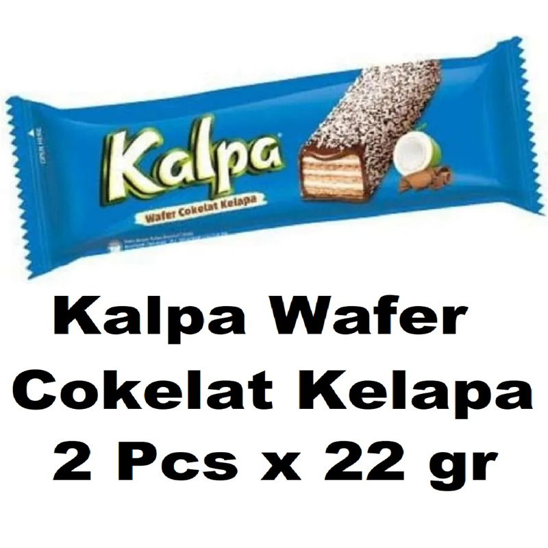 

Kalpa Wafer Cokelat Kelapa 2 Pcs x 22 gr #CNS