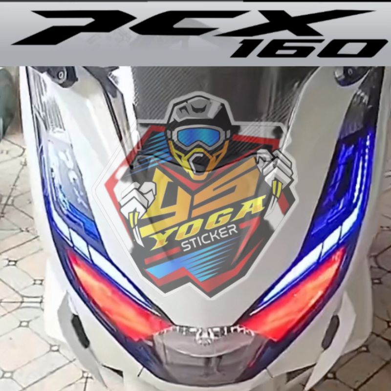 cutting stiker lampu alis dan sein PCX 160cc