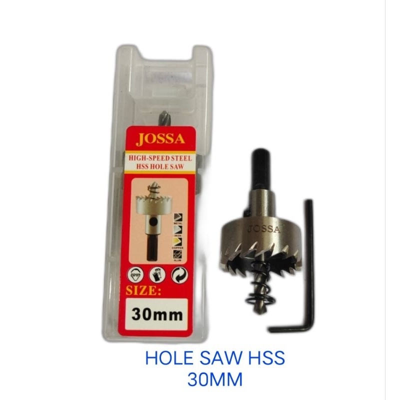JOSSA hole Saw HSS 30mm / JOSSA Hole Saw besi 30mm