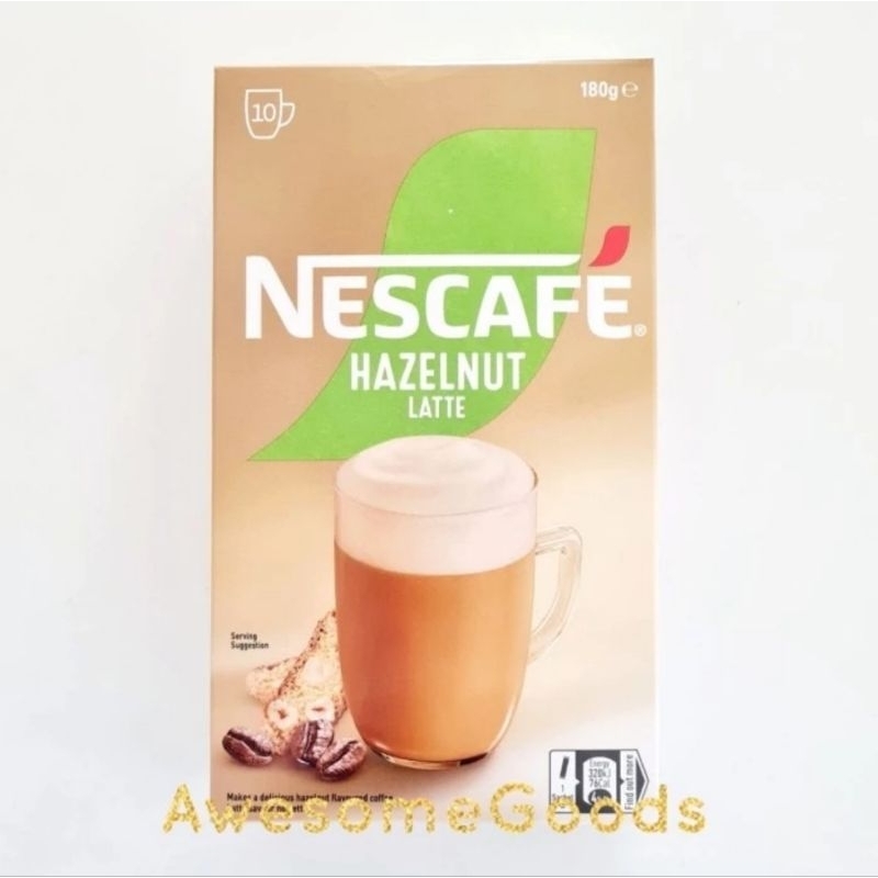 

Nescafe Australia Hazelnut Latte Coffee 10 Sachets