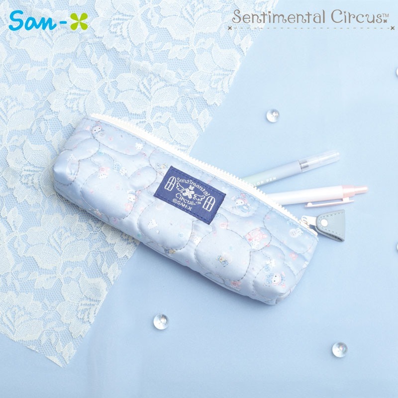 

Pencil Case San-X Sentimental Circus Sorairo Hakuchumu Window of Sky Blue Daydream Slim Quilt Kotak Pensil Pouch Limited Edition