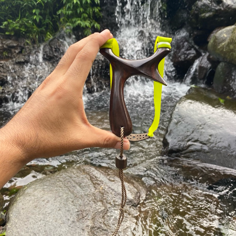 ketapel cagak bahan kayu sonokeling full set perlombaan rujakpala