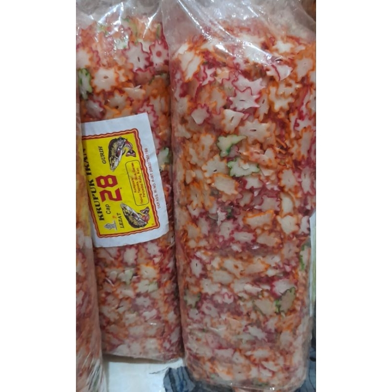 

Kerupuk seblak mentah ikan TERSANJUNG 940 g