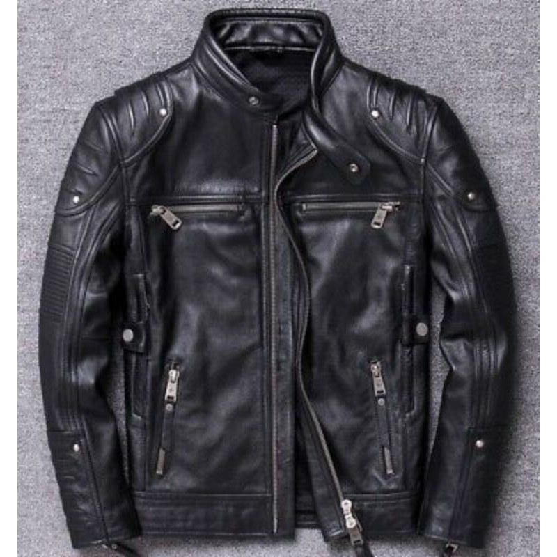 Jaket kulit domba asli 100%-Jaket Kulit motor-Jaket kulit bikers-Jaket kulit moge-Jaket kulit pria-J