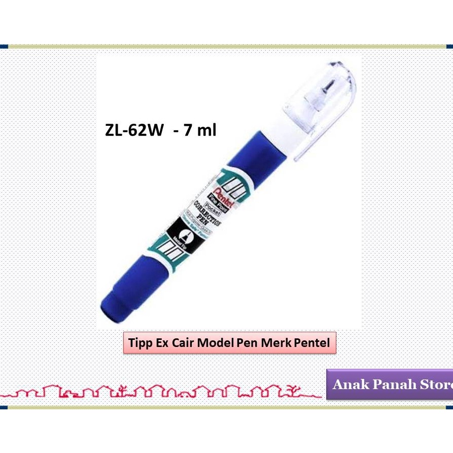 

Tip Ex Cair Model Pen Merk Pentel Pen