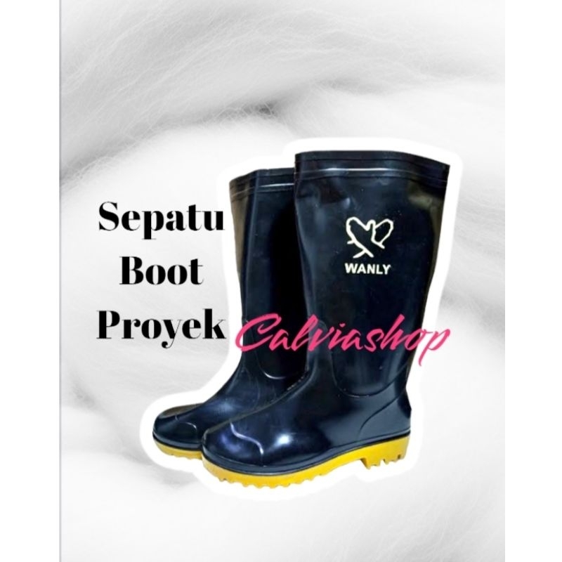 Sepatu boot / sepatu proyek karet / safety boot