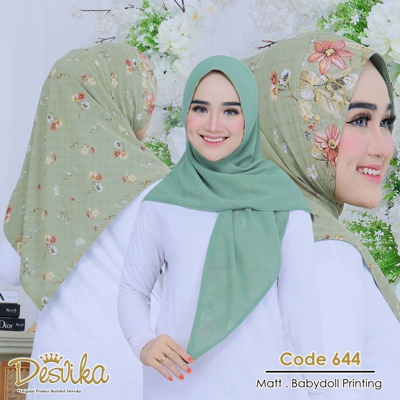 HIJAB SEGI3 INSTAN BOLAK BALIK DC 644 DESVIKA