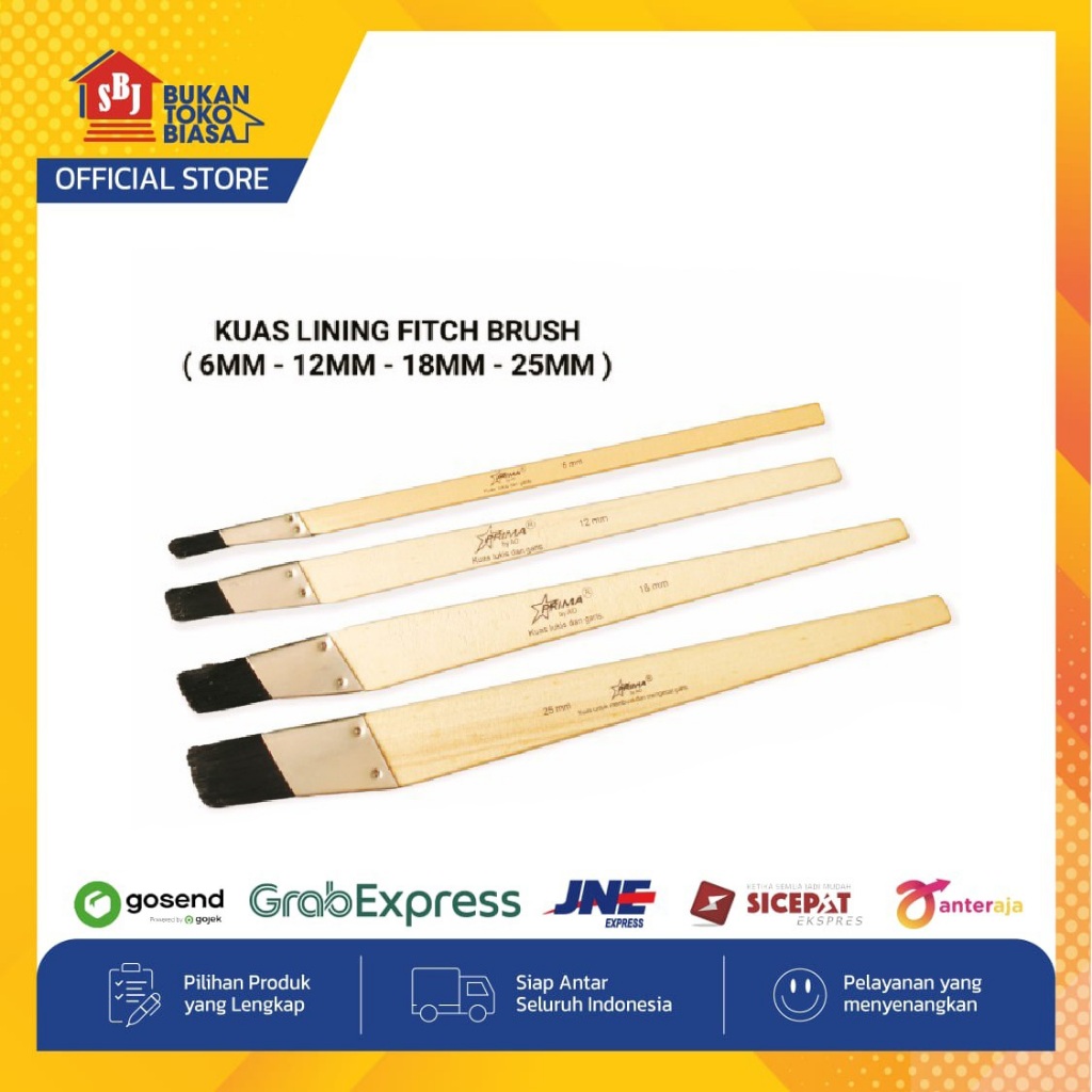 

Kuas Lining Fitch Brush Kuas Lukis Prima 6 mm