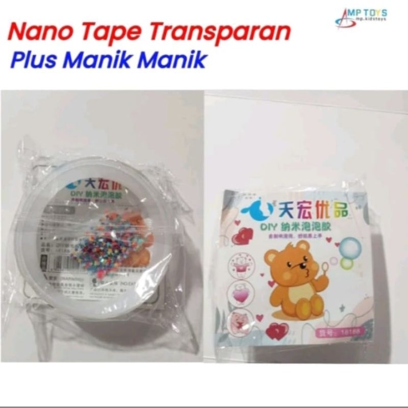 

Mainan Nano Tape Double Tape Bening Transparan