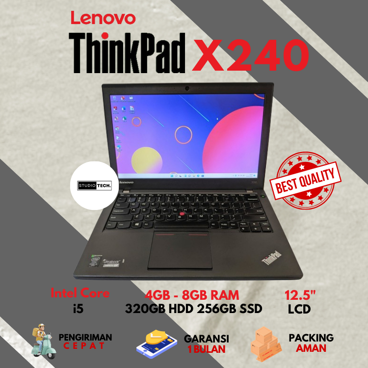 Laptop Bisnis Lenovo ThinkPad X240 Core i5 - Super Murah Mulus Bergaransi
