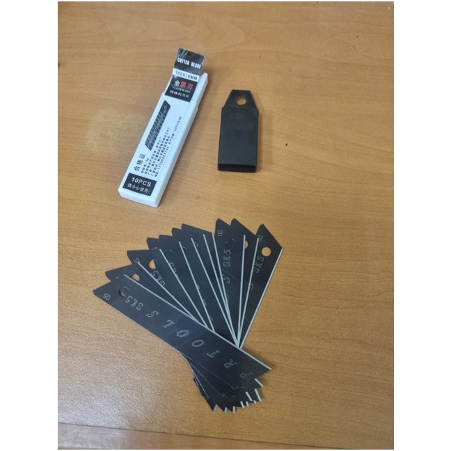 

isi ulang karter pisau SK5 10pcs perkakas atk lebih bagus kenko joyco,prokstool replacement spare refill cutter blade sk 5