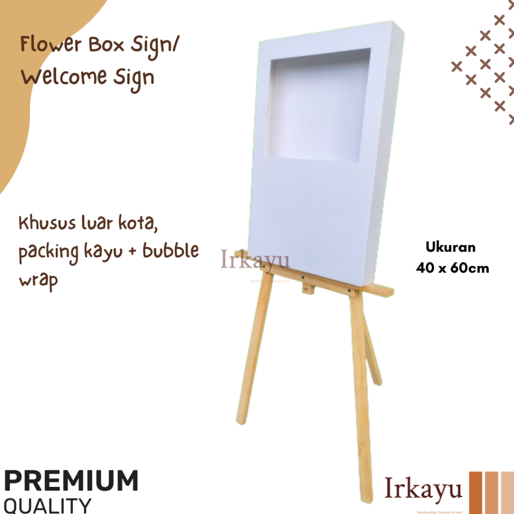 

FLOWERS BOX UK 40x60cm/ FLOWERS BOX MEDAN/ WELCOME SIGN