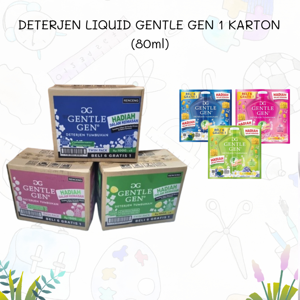 Deterjen Gentle Gen  SASET [ 1karton ]