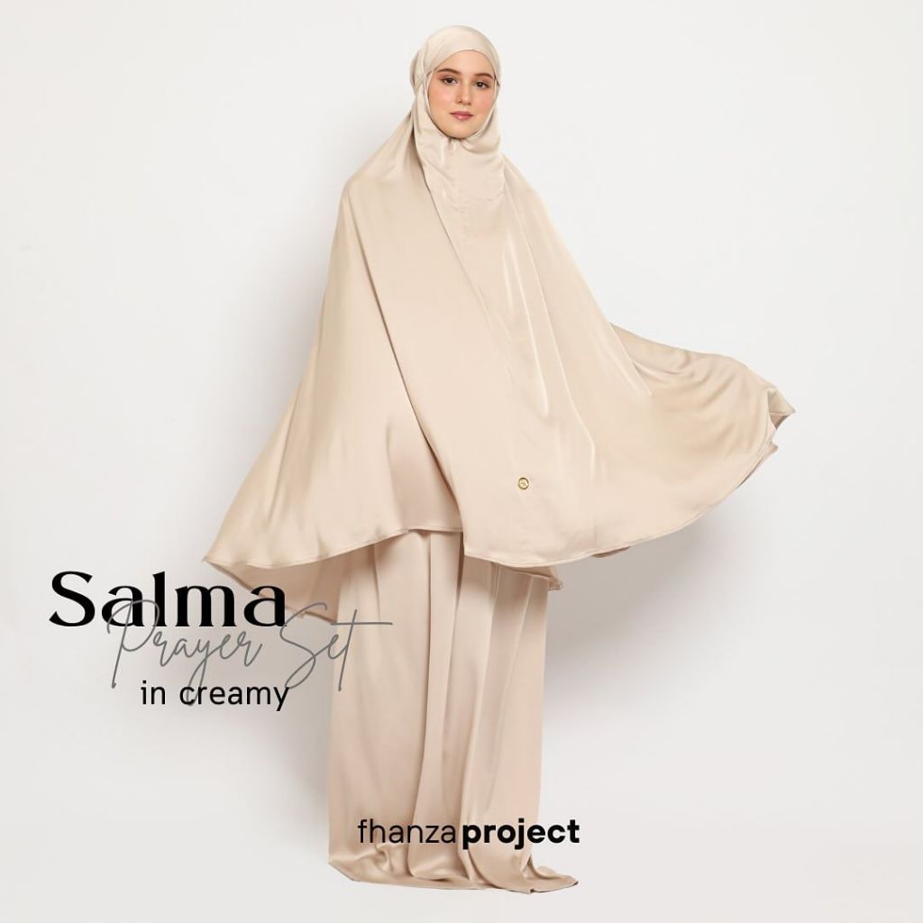 Fhanza Project - Salma Prayer Set Mukena Travel Armany Silk Premium