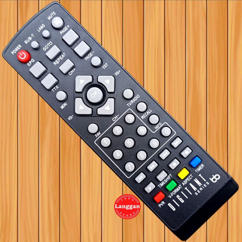 REMOTE REMOT SET TOP BOX LUBY DVB-T2-01 STB LUBY T2-01/02 DV3 T2/C