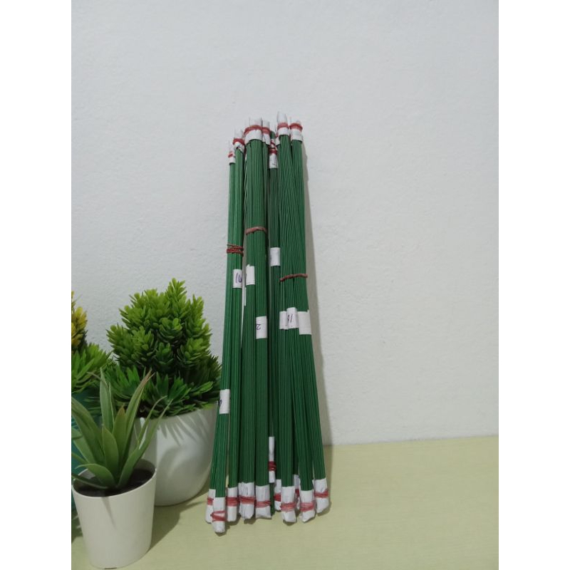 KAWAT BUNGA/KAWAT UNTUK BUNGA/KAWAT FLORIST/KAWAT HIJAU/KAWAT 35cm/KAWAT FLORIST HIJAU/KAWAT BUNGA R
