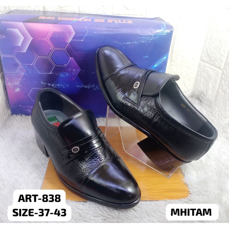 SEPATU HAK KULIT ASLI PRIA GIOFRANCE 838