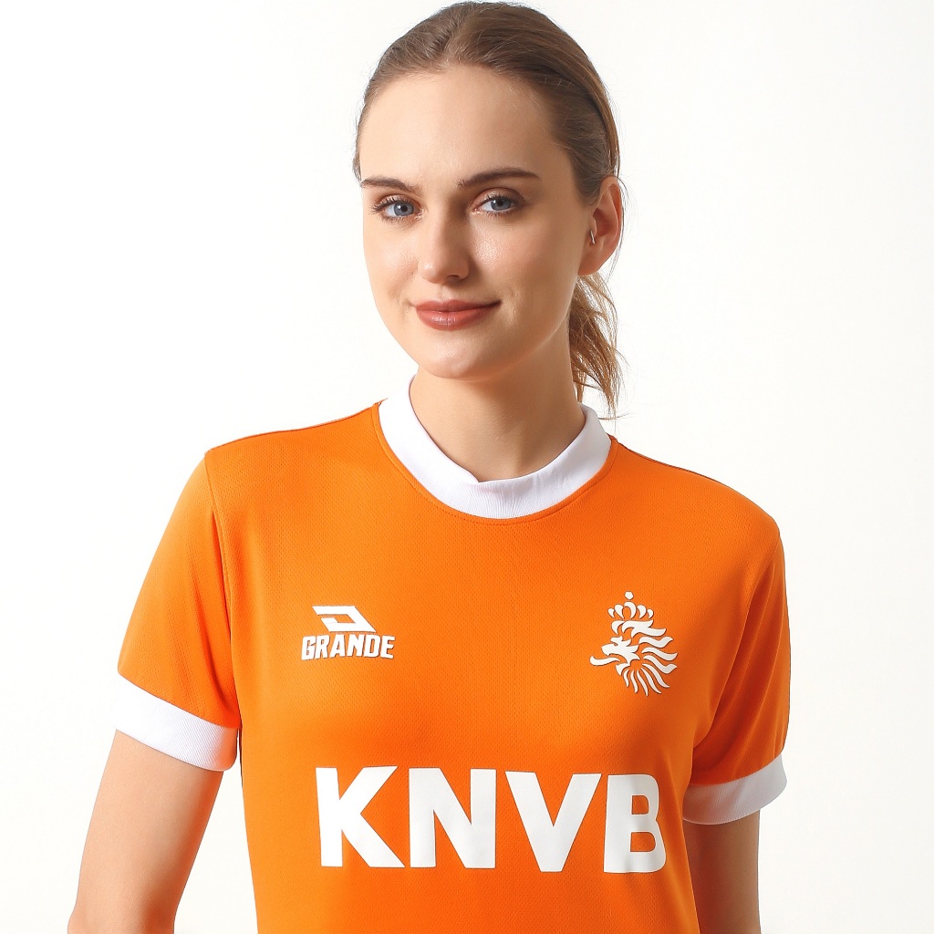 JERSEY FANTASI TIMNAS BELANDA DESAIN RETRO SIMPLE DAN ELEGAN