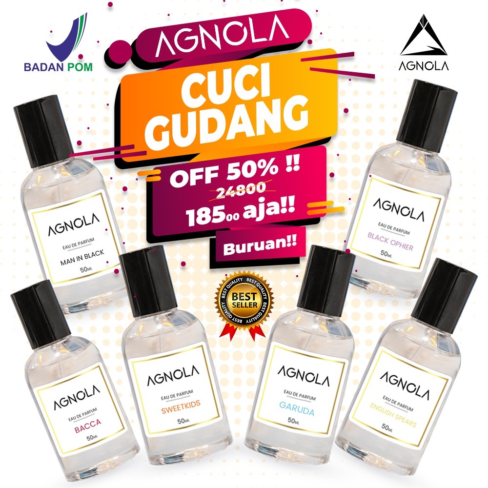[BPOM] FLASH SALE 50% Parfum AGNOLA Black Ophier 50 ml / Parfume Garuda 50 ml / Parfume badan / Parf