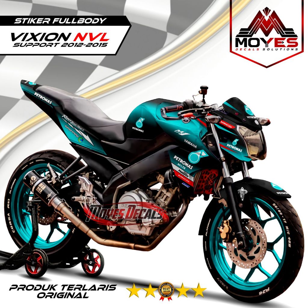 DECAL MOTOR VIXION NVL - STIKER MOTOR VIXION NVL FULL BODY PREMIUM BERKUALITAS - VARIASI MOTOR VIXIO