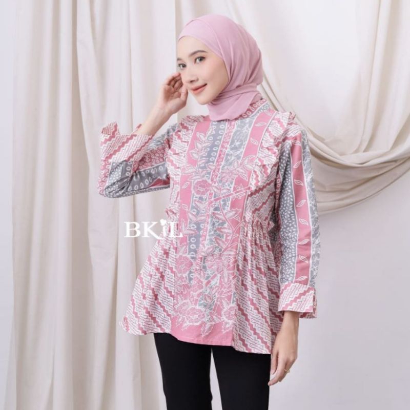 BATIK WANITA MODERN atasan batik kerja wanita