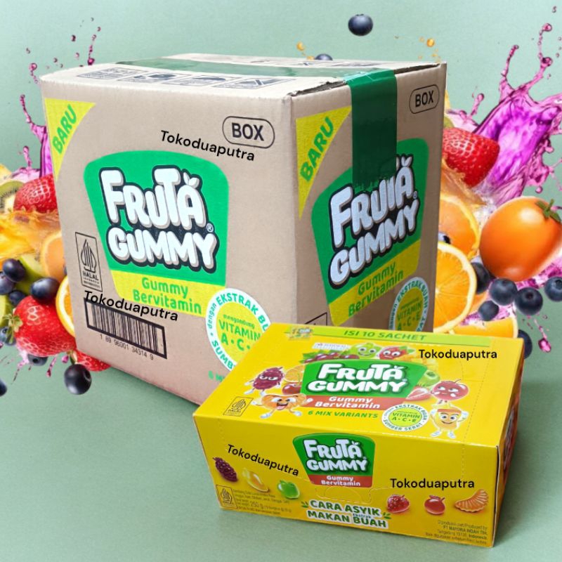 

Fruta Gummy 1 Karton X 6 BOX / Fruta gummy / fruta gummy Gummy bervitamin