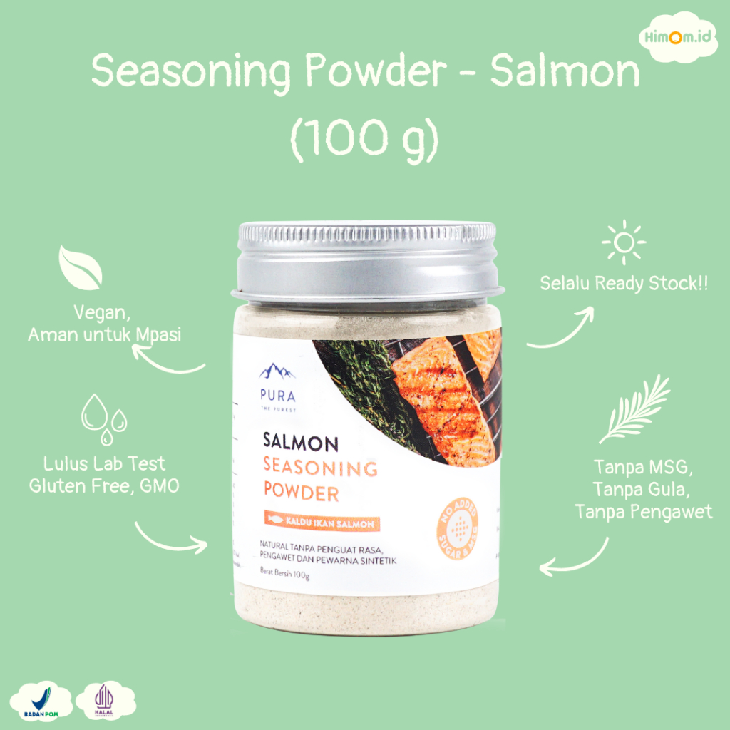 

Pura Kaldu Asli | Bumbu Kaldu Salmon (100gr) - Salmon Seasoning Powder - Kaldu Teri - Anchovy Powder - Kaldu Mpasi