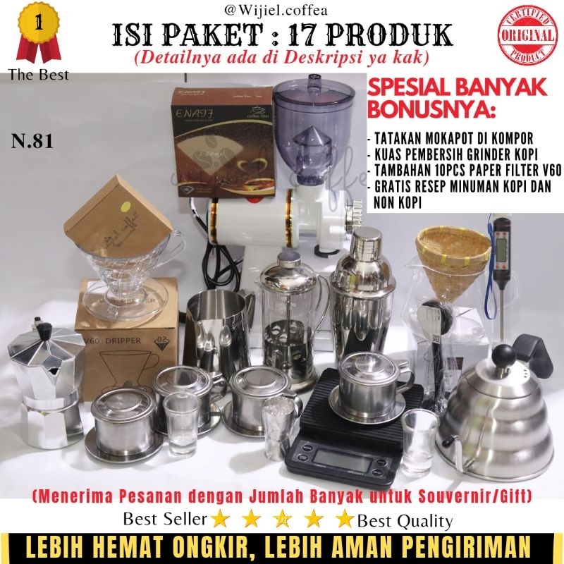 TERMURAH ALAT KOPI - PAKET USAHA KEDAI KOPI MESIN KOPI PAKET ALAT KOPI - HOME BREWER - WIJIEL COFFEA