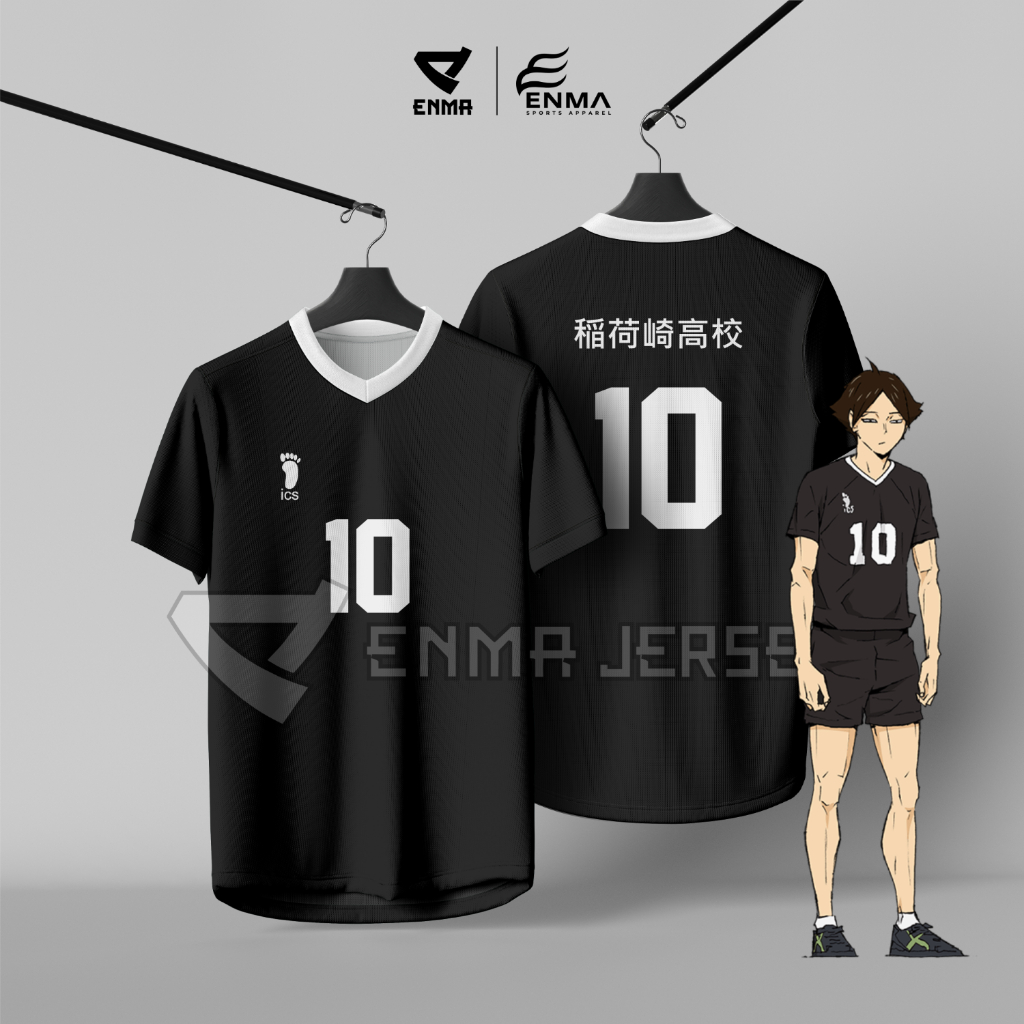 Jersey Anime Haikyuu Inarizaki Team Full Printing Jersey Custom