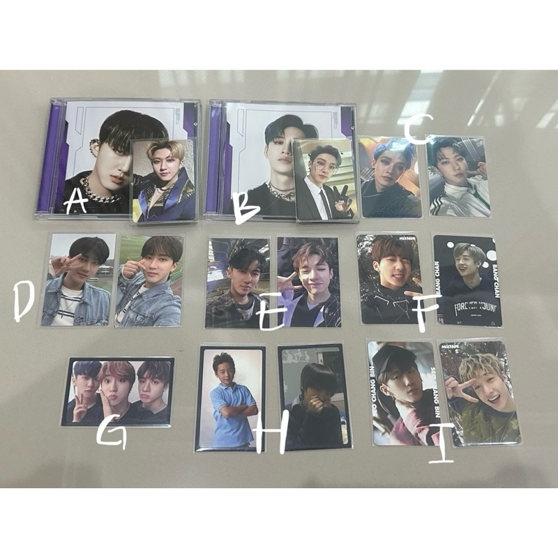 wts stray kids i am not mixtape maniac oddinary childhood photocard bang chan changbin album han jis