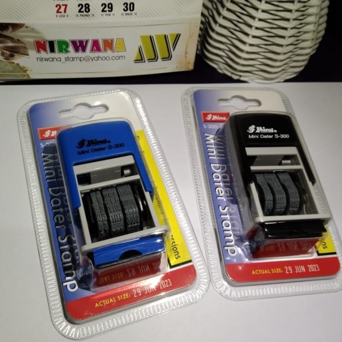 

Adn Stempel Tanggal Otomatis 3mm Shiny S-300 Self-Inking