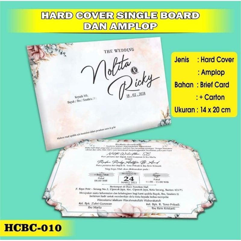 undangan nikah / undangan pernikahan / undangan murah / undangan hardcover