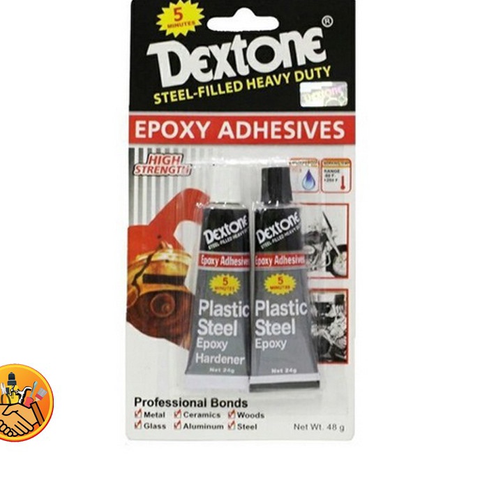 

Hot LEM EPOXY LEM CAMPUR BESI SERBAGUNA DEXTONE 5 MENIT Lem Besi Dextone 48g 48 gram
