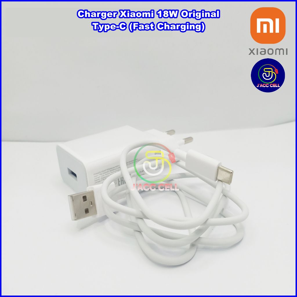TC Charger Xiaomi 18W USB Type-C Casan Xiaomi 18 Watt QC3.0 Fast Charging Original