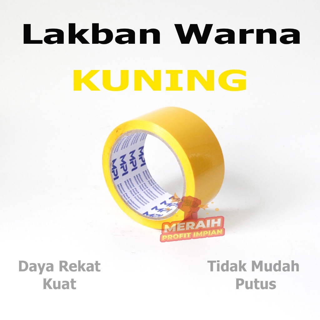 

1 Pcs - Lakban Warna Kuning 48 x 50 yard - Lakban Warna