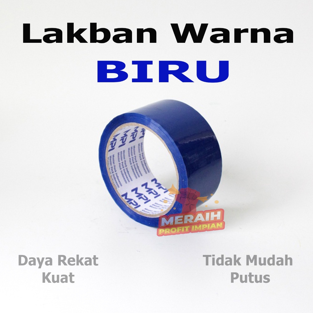 

1 Pcs - Lakban Warna Biru 48 x 50 yard - Lakban Warna