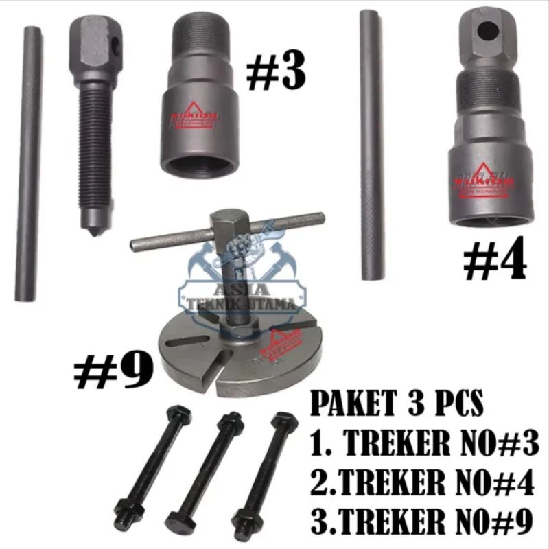 Tracker Magnet Multipro/Yukido No. 9 + Treker magnet no#3 + treker magnet no#4 untuk vario, mio,