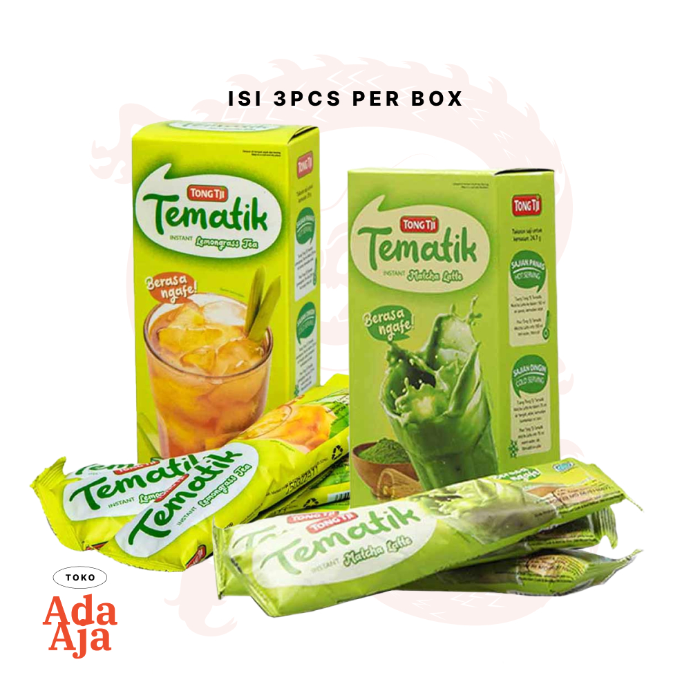 

Tematik Lemongrass Matcha Latte Tea Box isi 3pcs Tong Tji