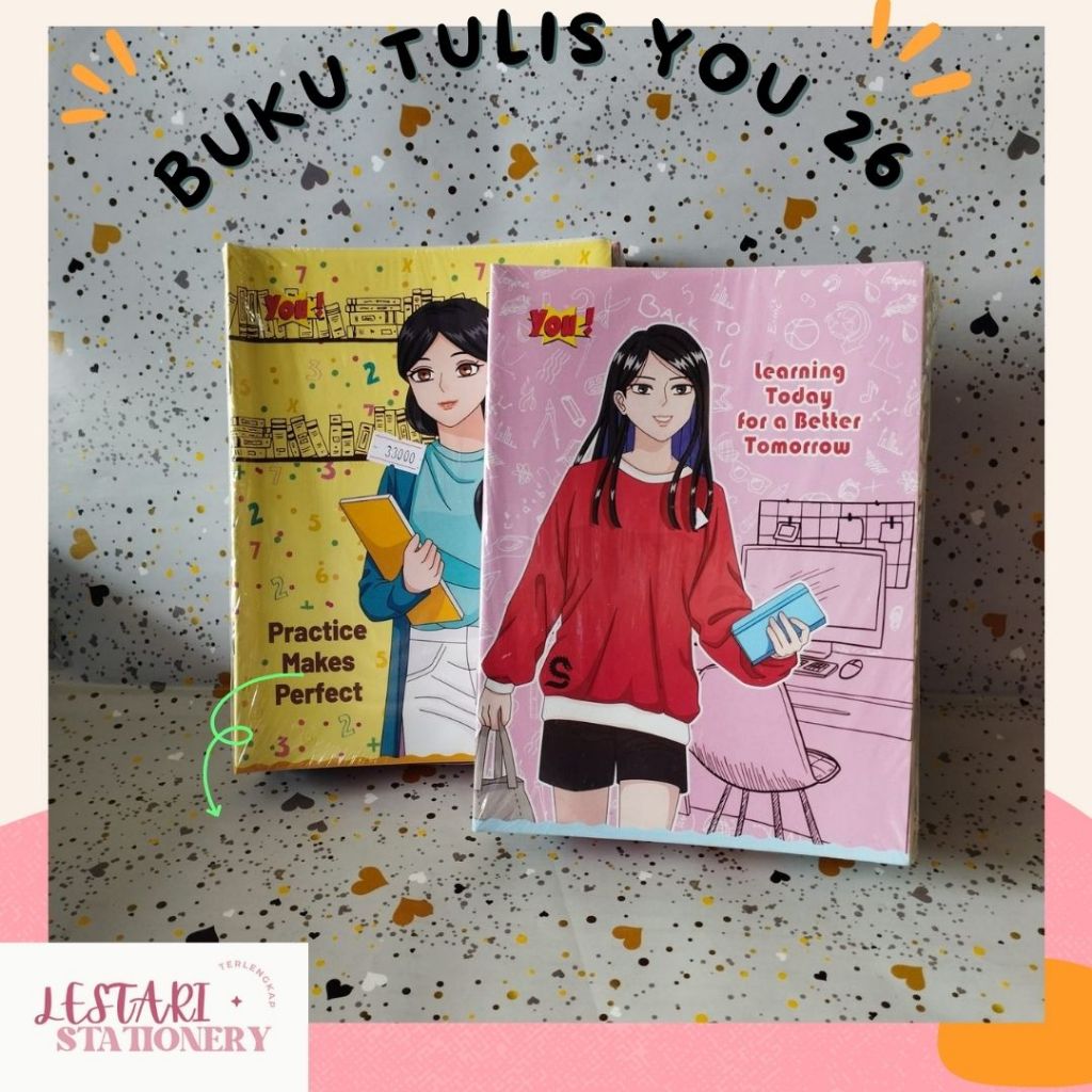 

Buku Tulis You 26 | Notebook | Buku Tulis Murah | Lestari Stationery