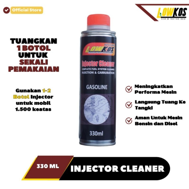 RB LOWKOS Injector Cleaner Mobil Bensin 330ml - Cairan Pembersih Injektor Mobil