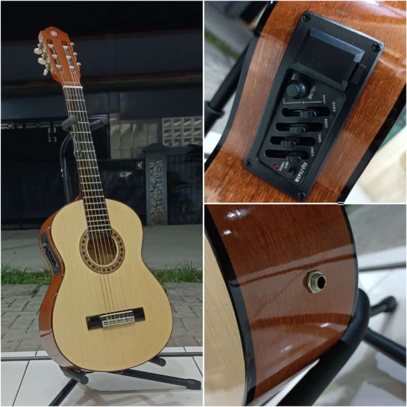 gitar 3/4 klasik nylon elektrik