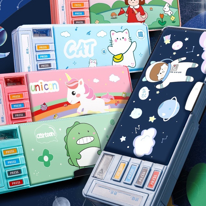 

Terbaru Matougui Kotak alat tulis multifungsi berpenampilan tinggi dengan banyak pola dan kotak alat tulis berlapis ganda