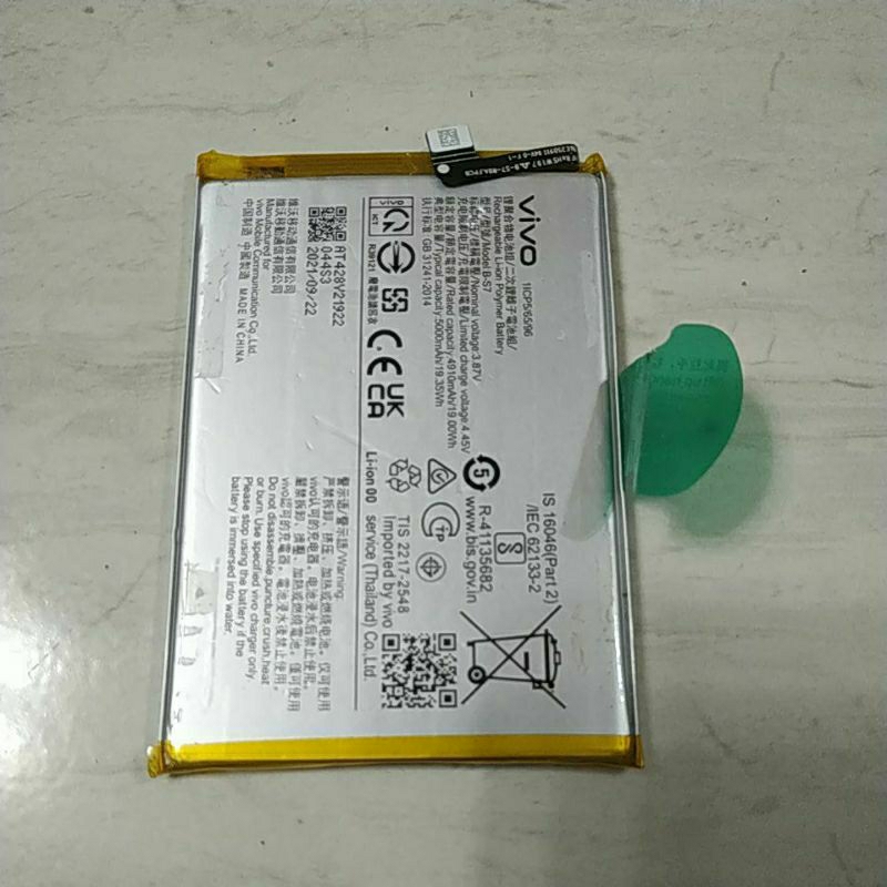 baterai bekas original Vivo y15s / Y01 B-S7
