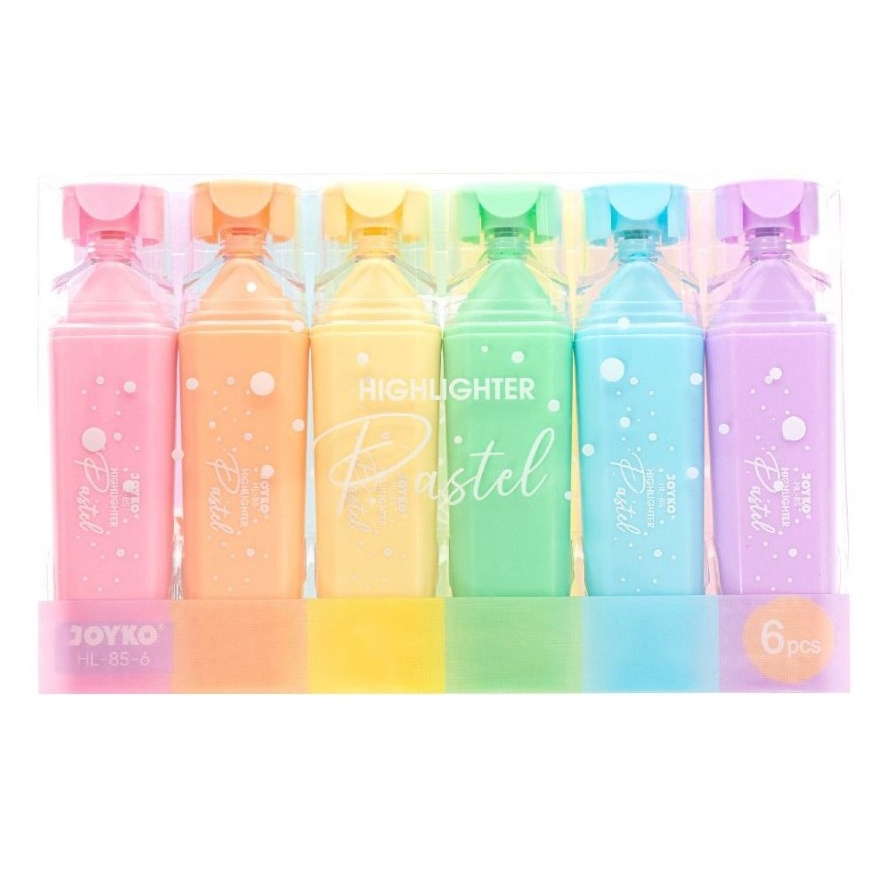 

KI3 SET Highlighter Penanda 6 Warna Soft Pastel Joyko HL856 MURAH