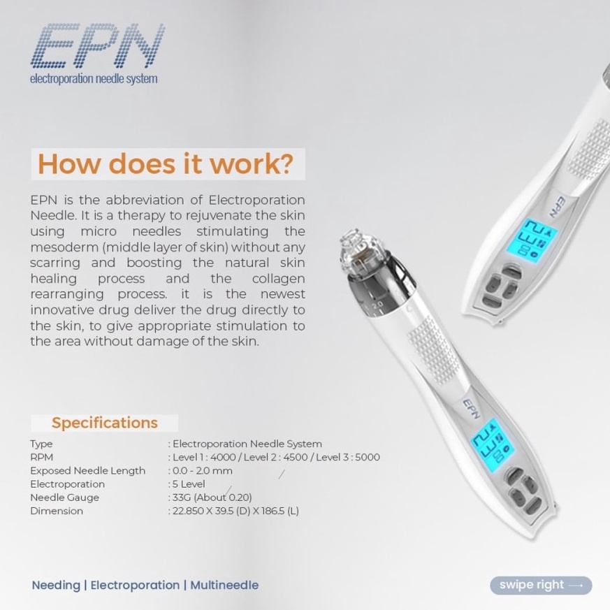 KODE H46T EPN needleElectroporation Needle System