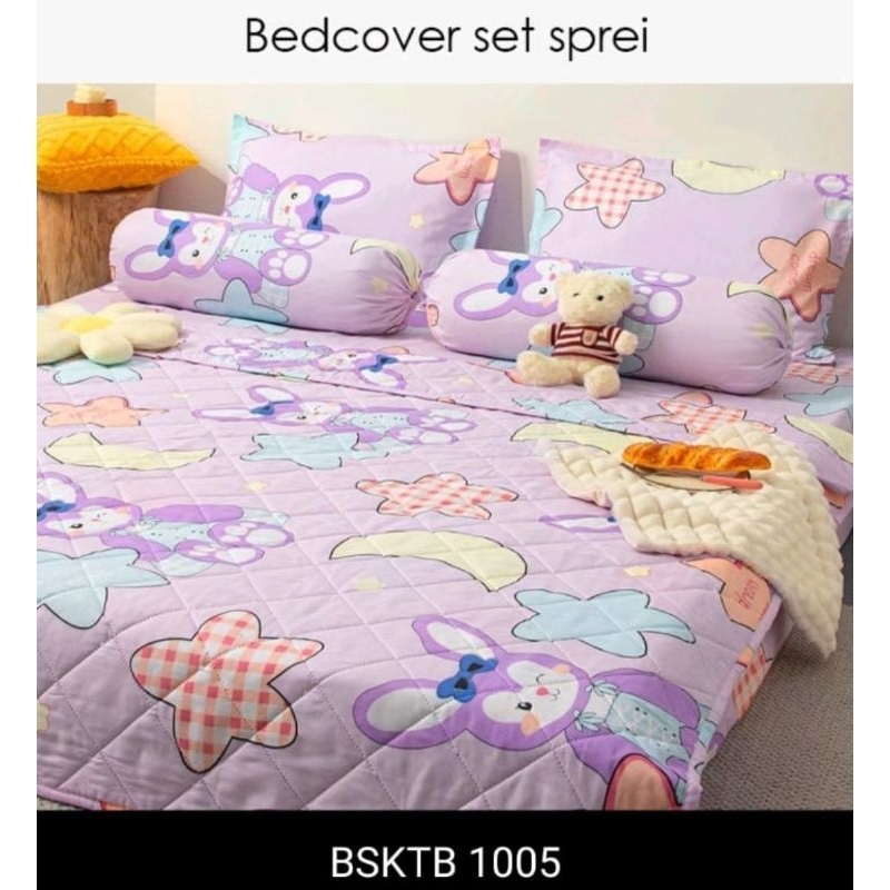 bedcover set 120x200 aesthetic / bed cover set 120x200x30 set bedcover sprei sorong kasur busa / sel