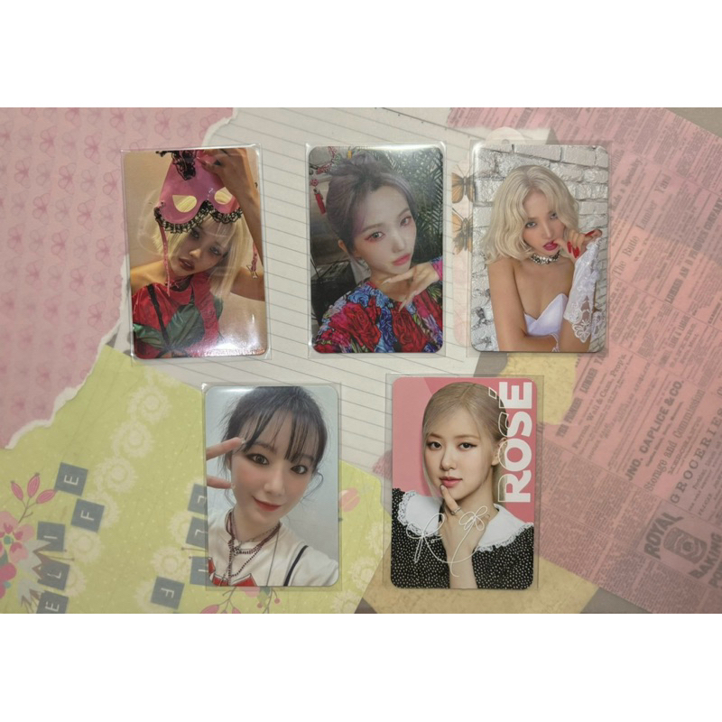 photocard blackpink gidle pc rose oreo shuhua soyeon i burn i never die i love