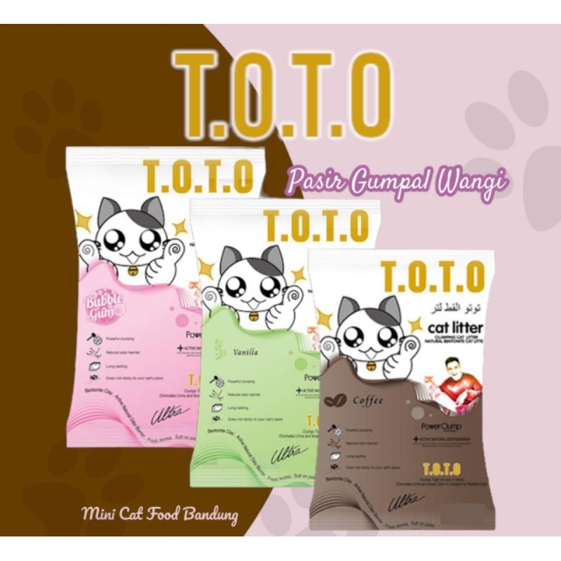 Pasir Kucing Wangi Gumpalan 5L / on via Grab dan Gojek -- Mini cat shop Bandung